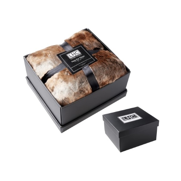 Faux Fur Throw Luxurious, Hypoallergenic Premium Zobel Marten Sable Blanket, Faux Mink Back 60x70